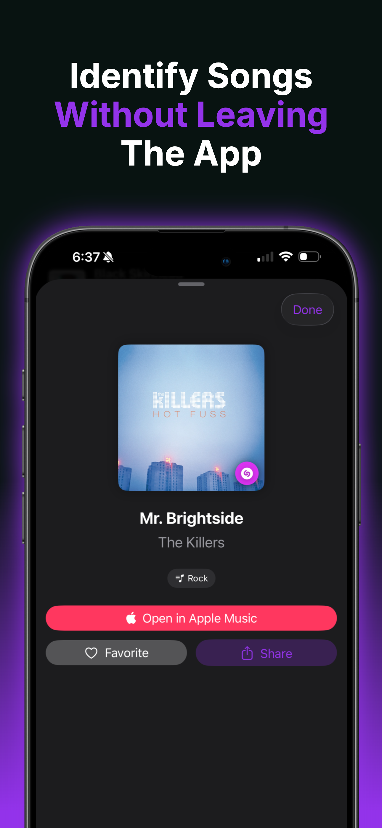 Identify Songs Without Leaving The App